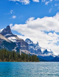 A mountain range with snow on top of it.