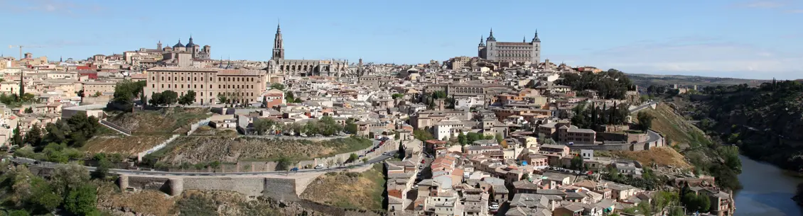 A view of the city from above.